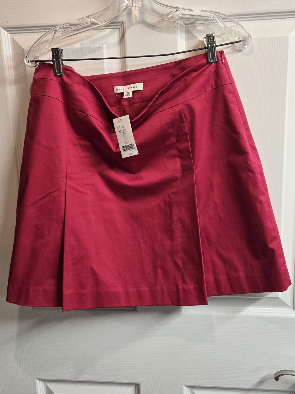 Banana Republic Pink Pleated A-Line Skirt